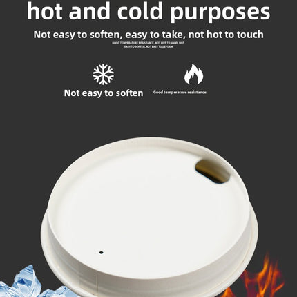 Source Manufacturer Disposable Paper Cup Lids, Logo Printable, 80-90mm Diameter Roll Top Lids, Sealing Lids, Coffee Cup Lids