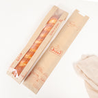 French Stick Bag -- Brown Paper Red / 34*11*4