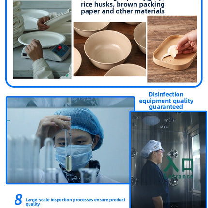 Disposable Oval Paper Plates Dish Plates Biodegradable Pulp Tableware Fruit Plates Party BBQ Plates Paper Plates