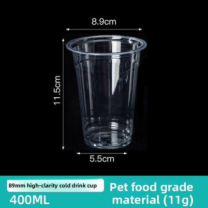 Disposable PET High Transparency Plastic Cup Milk Tea Beverage Coffee Cup Juice Beverage Cup Custom LOGO Cold Drink Cup