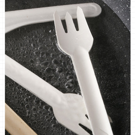 Disposable Paper Pulp Knife Fork Spoon Food Grade Hardened Cake Fork Western Dessert Tableware Eco-friendly Biodegradable Three-piece Set