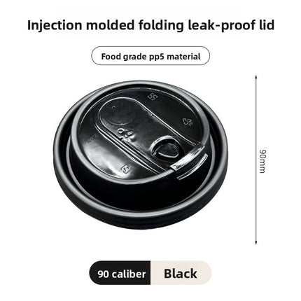 Disposable Cup Lid Coffee Multi-Functional Paper Cup Lid Colorful 90mm Diameter Milk Tea Cup Lid Direct Drinking Foldable Lid Injection Molded Lid
