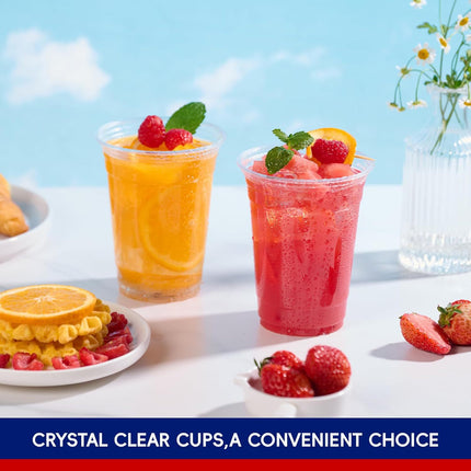 Disposable 360ml Milk Tea Cup 500ml Coffee Cup Cold Drink Party Straight Drinking Cup Packaged PET Cup