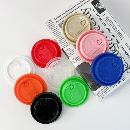 Disposable Cup Lid Coffee Multi-Functional Paper Cup Lid Colorful 90mm Diameter Milk Tea Cup Lid Direct Drinking Foldable Lid Injection Molded Lid