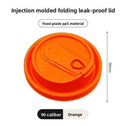 Disposable Cup Lid Coffee Multi-Functional Paper Cup Lid Colorful 90mm Diameter Milk Tea Cup Lid Direct Drinking Foldable Lid Injection Molded Lid