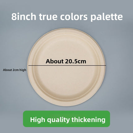 Disposable Plates Paper Plates Catering Food Grade Kindergarten Painting Dish Plates Biodegradable Household Barbecue Tableware Dinner Plates