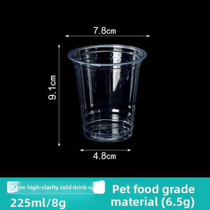 Disposable PET High Transparency Plastic Cup Milk Tea Beverage Coffee Cup Juice Beverage Cup Custom LOGO Cold Drink Cup