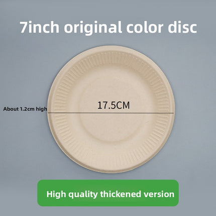 Disposable Plates Paper Plates Catering Food Grade Kindergarten Painting Dish Plates Biodegradable Household Barbecue Tableware Dinner Plates