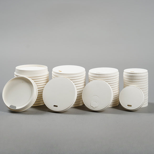Source Manufacturer Disposable Paper Cup Lids, Logo Printable, 80-90mm Diameter Roll Top Lids, Sealing Lids, Coffee Cup Lids