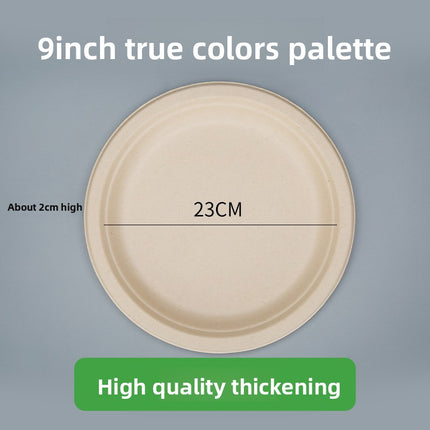 Disposable Plates Paper Plates Catering Food Grade Kindergarten Painting Dish Plates Biodegradable Household Barbecue Tableware Dinner Plates