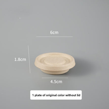 Disposable Paper Pulp Sealed Biodegradable Sauce Cup Condiment Cup Small Cup Takeaway Bowl with Lid
