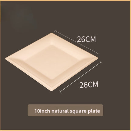 Disposable Plates Paper Plates Catering Food Grade Kindergarten Painting Dish Plates Biodegradable Household Barbecue Tableware Dinner Plates