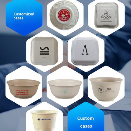 Disposable Internet Celebrity Handheld Chestnut Cup Croissant Ice Cream Paper Cup Shaved Ice Cup Biodegradable Ice Cream Dessert Bowl