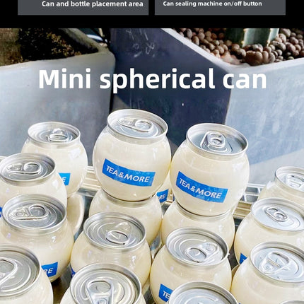 Can Sealing Machine Thickened PET Transparent Plastic Can Juice Beverage Bottle Disposable Milk Tea Cup with Aluminum Lid