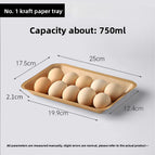 Oil-proof Kraft Paper Tray No. 1 (500 pieces)