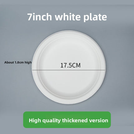 Disposable Plates Paper Plates Catering Food Grade Kindergarten Painting Dish Plates Biodegradable Household Barbecue Tableware Dinner Plates