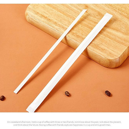 Biodegradable PLA Disposable Coffee Stirring Stick Three-Hole Tube Single Piece Individually Packaged Food-Grade Biodegradable Straw