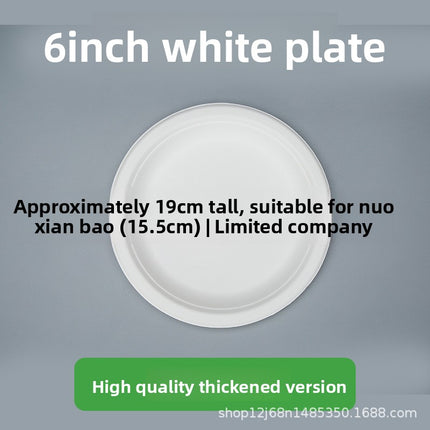 Disposable Plates Paper Plates Catering Food Grade Kindergarten Painting Dish Plates Biodegradable Household Barbecue Tableware Dinner Plates