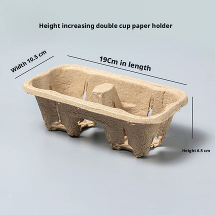 Disposable Coffee Cup Holder Milk Tea Cup Holder Cup Stand Paper Tea Tray Beverage Takeaway Holder