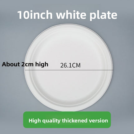 Disposable Plates Paper Plates Catering Food Grade Kindergarten Painting Dish Plates Biodegradable Household Barbecue Tableware Dinner Plates