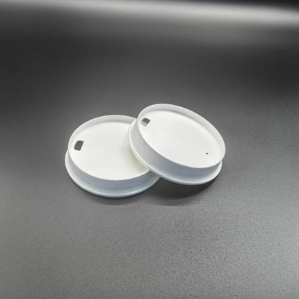 Source Manufacturer Disposable Paper Cup Lids, Logo Printable, 80-90mm Diameter Roll Top Lids, Sealing Lids, Coffee Cup Lids