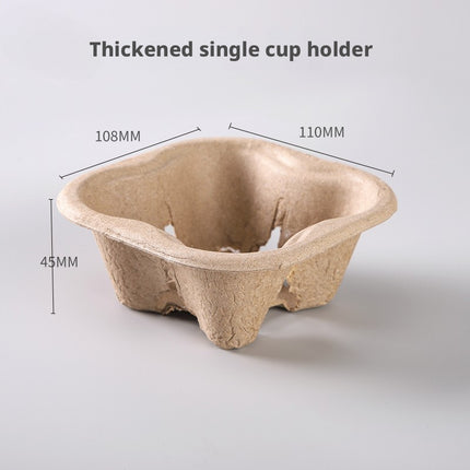 Disposable Coffee Cup Holder Milk Tea Cup Holder Cup Stand Paper Tea Tray Beverage Takeaway Holder