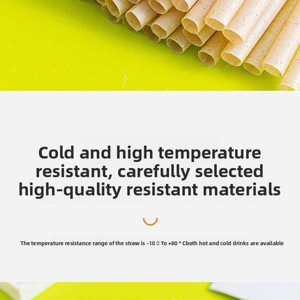 Wholesale Bamboo Powder Fully Biodegradable Straws 6*230 Individually Packaged Disposable Eco-friendly Juice Beverage Straws