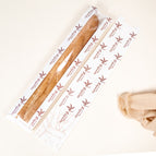 French Stick Bag -- White Kraft Paper-Leaf Pattern / 34*11*4