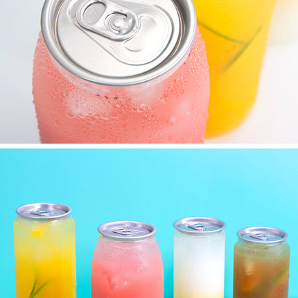 Can Sealing Machine Thickened PET Transparent Plastic Can Juice Beverage Bottle Disposable Milk Tea Cup with Aluminum Lid