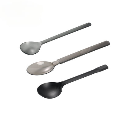 Gu Ming Perfect Spoon Plastic Spoon American Style Knife Fork Spoon Fork Spoon Matte Disposable Spoon Semi-Transparent Restaurant Commercial Use