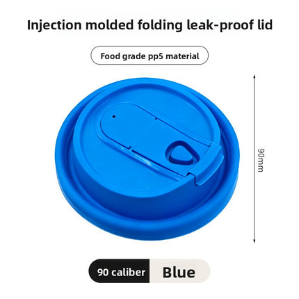 Disposable Cup Lid Coffee Multi-Functional Paper Cup Lid Colorful 90mm Diameter Milk Tea Cup Lid Direct Drinking Foldable Lid Injection Molded Lid