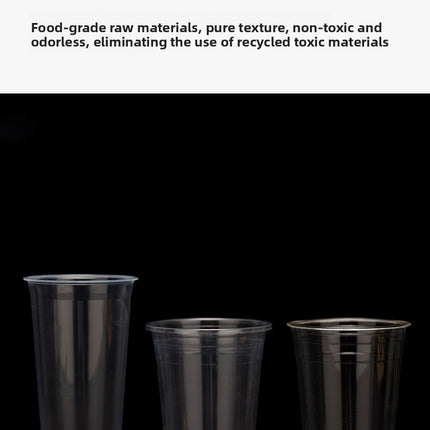 Disposable PET High Transparency Plastic Cup Milk Tea Beverage Coffee Cup Juice Beverage Cup Custom LOGO Cold Drink Cup