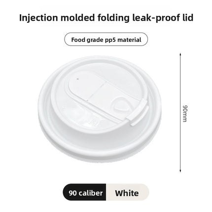 Disposable Cup Lid Coffee Multi-Functional Paper Cup Lid Colorful 90mm Diameter Milk Tea Cup Lid Direct Drinking Foldable Lid Injection Molded Lid