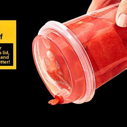 90 Caliber Disposable Blister Milk Tea Cup Plastic Cup 500ml700ml Resistant to Fall and Damage Can Be Made on Demand