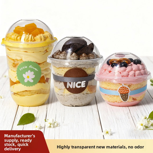 Cross-Border Hot-Selling 92 Caliber Coffee Cup Tea Cup Milk Tea Cup Disposable Plastic Cup Sealed with Lid Transparent Commercial Use