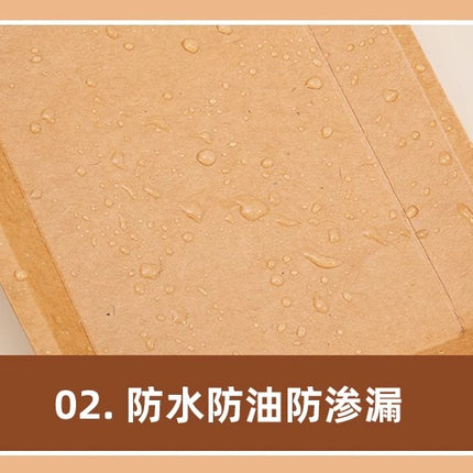 Disposable Plates Dinner Plates Kraft Paper Trays Picnic BBQ Fried Skewers Bird Dinner Boxes Plates Takeaway Tableware Fruit