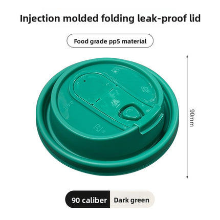 Disposable Cup Lid Coffee Multi-Functional Paper Cup Lid Colorful 90mm Diameter Milk Tea Cup Lid Direct Drinking Foldable Lid Injection Molded Lid