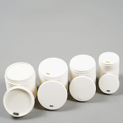 Source Manufacturer Disposable Paper Cup Lids, Logo Printable, 80-90mm Diameter Roll Top Lids, Sealing Lids, Coffee Cup Lids