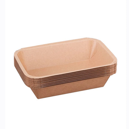 Disposable Plates Dinner Plates Kraft Paper Trays Picnic BBQ Fried Skewers Bird Dinner Boxes Plates Takeaway Tableware Fruit