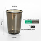 pet-black-90 caliber U-shaped-500ml-single cup / 1000