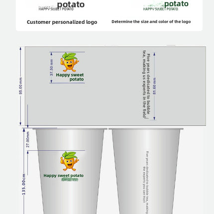 Custom Processing Round Transparent 108-1000 Torch Cup Food Grade PP Material with Lid Plastic Cup Internet Celebrity Packaging