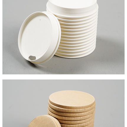 Source Manufacturer Disposable Paper Cup Lids, Logo Printable, 80-90mm Diameter Roll Top Lids, Sealing Lids, Coffee Cup Lids