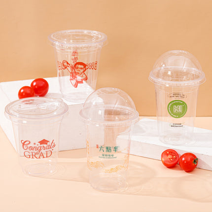Disposable PET High Transparency Plastic Cup Milk Tea Beverage Coffee Cup Juice Beverage Cup Custom LOGO Cold Drink Cup