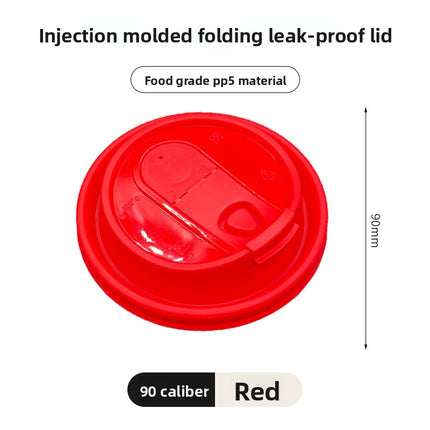 Disposable Cup Lid Coffee Multi-Functional Paper Cup Lid Colorful 90mm Diameter Milk Tea Cup Lid Direct Drinking Foldable Lid Injection Molded Lid