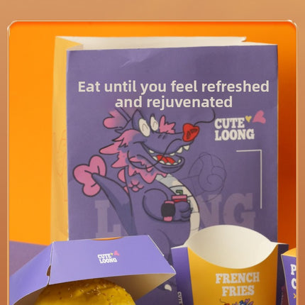 Disposable Handheld White Card Fried Chicken Box Chicken Nugget Box Chicken Rice Crisps Foldable Fried Chicken Box Takeout Snack Meal Box