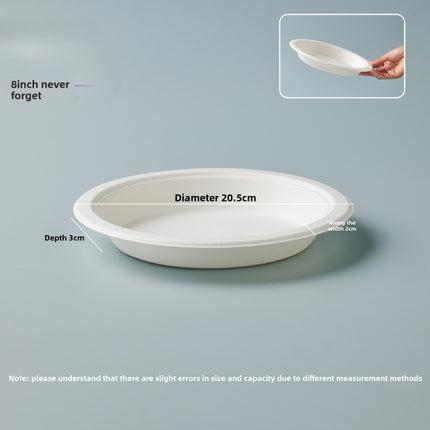 Disposable Plates Paper Plates Catering Food Grade Kindergarten Painting Dish Plates Biodegradable Household Barbecue Tableware Dinner Plates