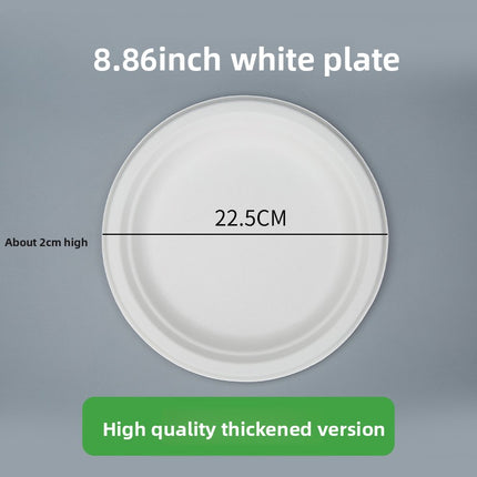 Disposable Plates Paper Plates Catering Food Grade Kindergarten Painting Dish Plates Biodegradable Household Barbecue Tableware Dinner Plates
