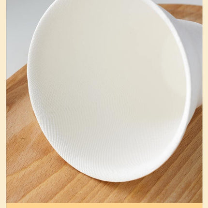 Disposable Internet Celebrity Handheld Chestnut Cup Croissant Ice Cream Paper Cup Shaved Ice Cup Biodegradable Ice Cream Dessert Bowl