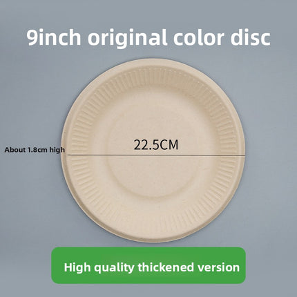 Disposable Plates Paper Plates Catering Food Grade Kindergarten Painting Dish Plates Biodegradable Household Barbecue Tableware Dinner Plates
