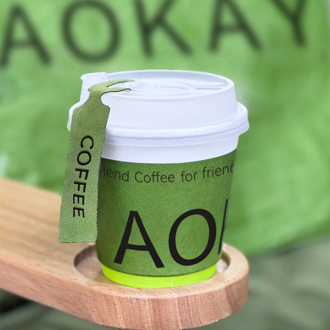 Wholesale Disposable Paper Cups with Lids, Thickened Double-layer Paper Hollow Cups, Heat Insulation, Anti-scalding, for Hot Drinks, Milk Tea, Coffee Cups